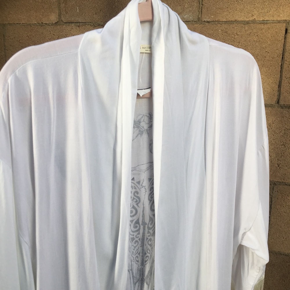 ๐ธ๐ต๐ผDesert Darling Boho Bull Skull Fringe Kimono - Picture 6 of 8